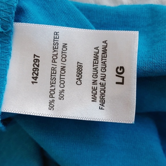🌻NWT Women's Lucky Brand Turquoise T-shirt - Picture 5 of 5